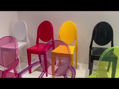 Bela cadeira fantasma rosa com braços cadeiras fantasma chiavari