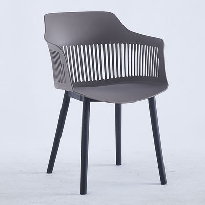 comprar Cadeiras de plástico cinza contemporâneo Cadeiras de plástico de cozinha para escritório em casa Fabricação em linha