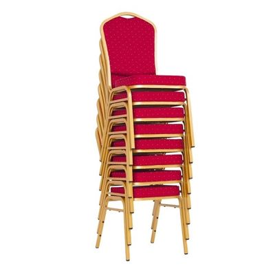 comprar Chaves de banquete vermelhas de tecido Chaves de banquete empilháveis de casamento Fabricação em linha