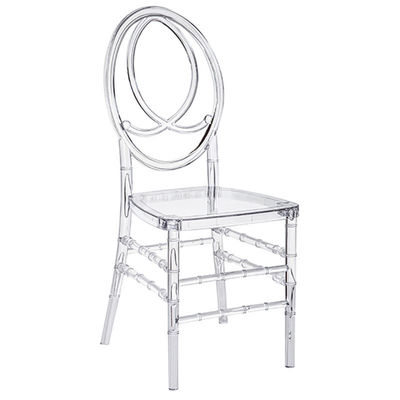 comprar Cadeira de plástico Phoenix empilhável Eventos de hotel Cadeiras de alumínio Chiavari Fabricação em linha
