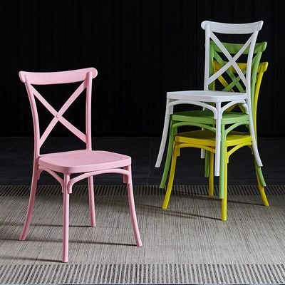comprar Eventos de Casamento em Hotel PP Cadeiras de jantar de plástico rosa empilháveis Fabricação em linha