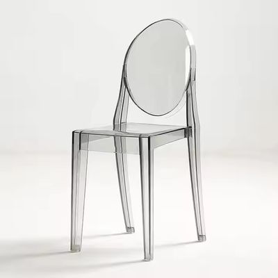 comprar Cadeiras Chiavari sem braços e com costas redondas, transparentes, de polipropileno acrílico Fabricação em linha