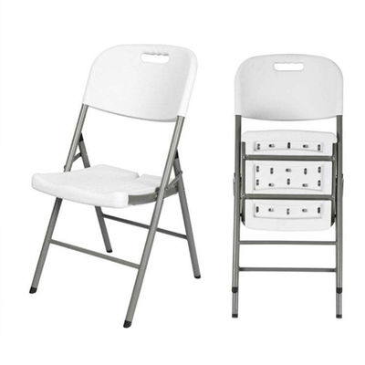 comprar Cadeiras dobráveis de plástico HDPE Cadeiras dobráveis brancas de plástico personalizadas Fabricação em linha