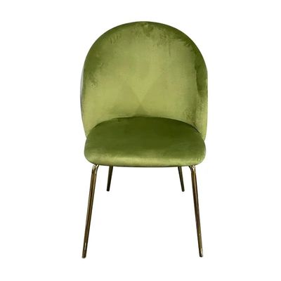 comprar Cadeiras de refeição estofadas com verde de sálvia Cadeira estofada com bucle confortável Fabricação em linha