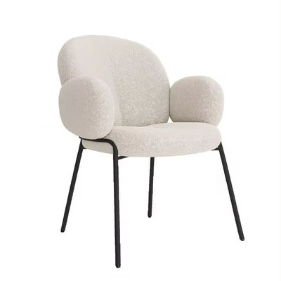 comprar Cadeira de jantar acolchada de lã de cordeiro confortável Fabricação em linha