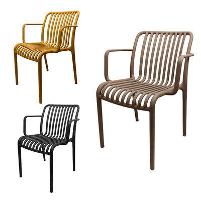 comprar Retro Plastic Patio Cadeiras de Jantar Bistro empilhável Poltrona de Alto Volte Fabricação em linha