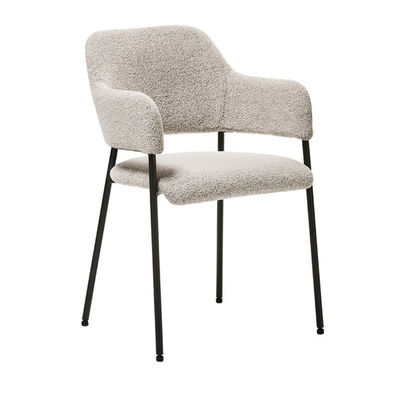 comprar Cadeira de jantar de veludo de pernas de metal de cor personalizada para lazer nórdico minimalista no hotel Fabricação em linha