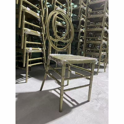 comprar Eventos empilháveis de luxo Casamento Banquete Cadeiras de jantar PP Gold Phoenix Hotel Fabricação em linha