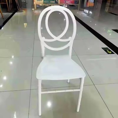 comprar Luxo moderno cadeira de banquete de hotel empilhável Chiavari ouro branco plástico Fabricação em linha