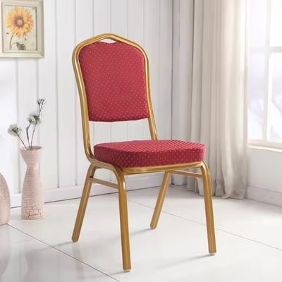 comprar Cadeiras Empilháveis de Metal Dourado de Ferro para Casamento, Salão de Banquetes, Hotel, para Eventos Fabricação em linha