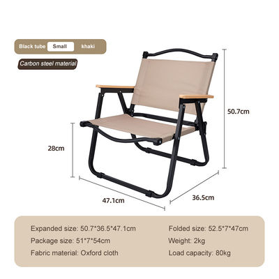 comprar Cadeira dobrável de metal reforçada com faixa leve para viagens de pesca em acampamento Fabricação em linha