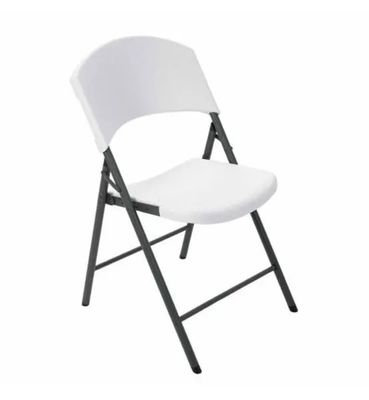 Cadeira dobrável de HDPE de casamento Cadeiras dobráveis de plástico branco para restaurante de hotel