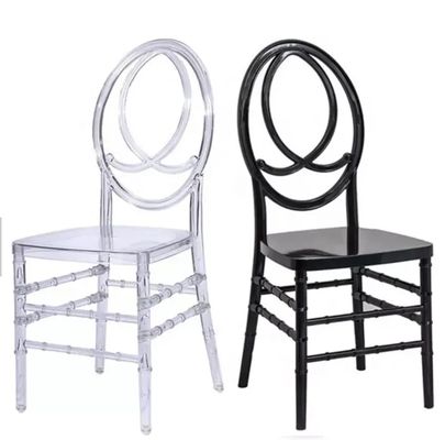 OEM Acrílico Resina Phoenix cadeira moderna de resina branca Chiavari cadeiras