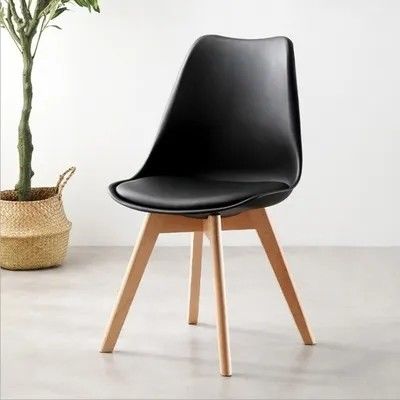 OEM cadeiras de jantar pretas de plástico de meados do século moldado cadeira de plástico personalizado