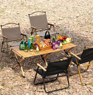 Banqueta de Camping Dobrável Ultracompacta Estilo Pastoral ao Ar Livre Estrutura de Aço Leve Para Lazer Pesca Praia Viagem